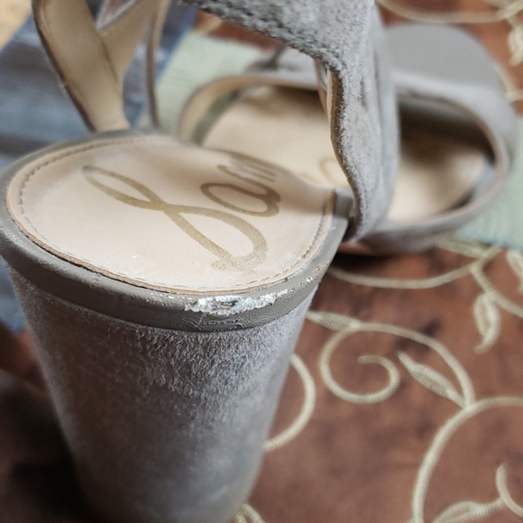 Nude Sam Edelman Chunky Heels - Picture 5 of 6